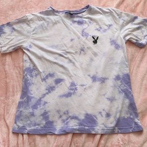 Lilac tie-dye Playboy oversized tee